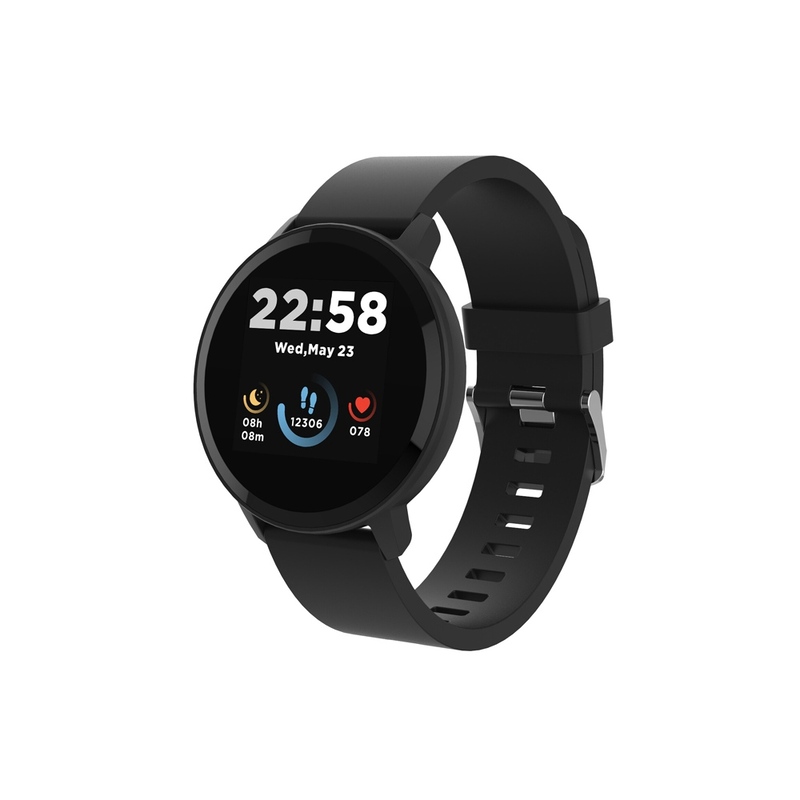 Умные часы CANYON Lollypop SW-63, IP 68, BT 5.0, сенсорный дисплей 1.3, черный (Р) с логотипом