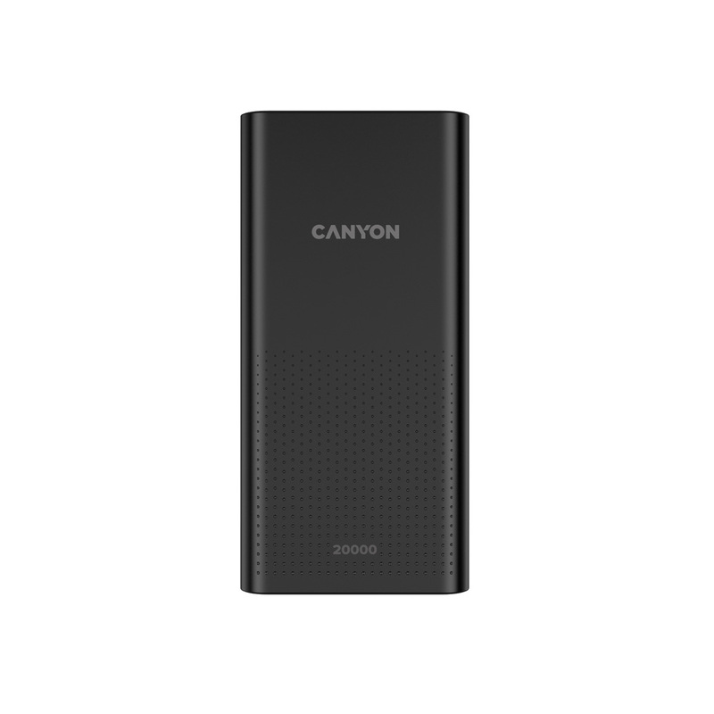 Портативный аккумулятор Canyon PB-2001 (CNE-CPB2001B), черный (Р) с логотипом
