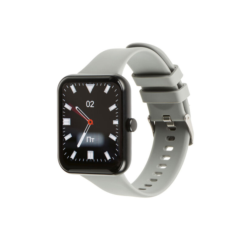 Умные часы HIPER IoT Watch QR, серый с логотипом