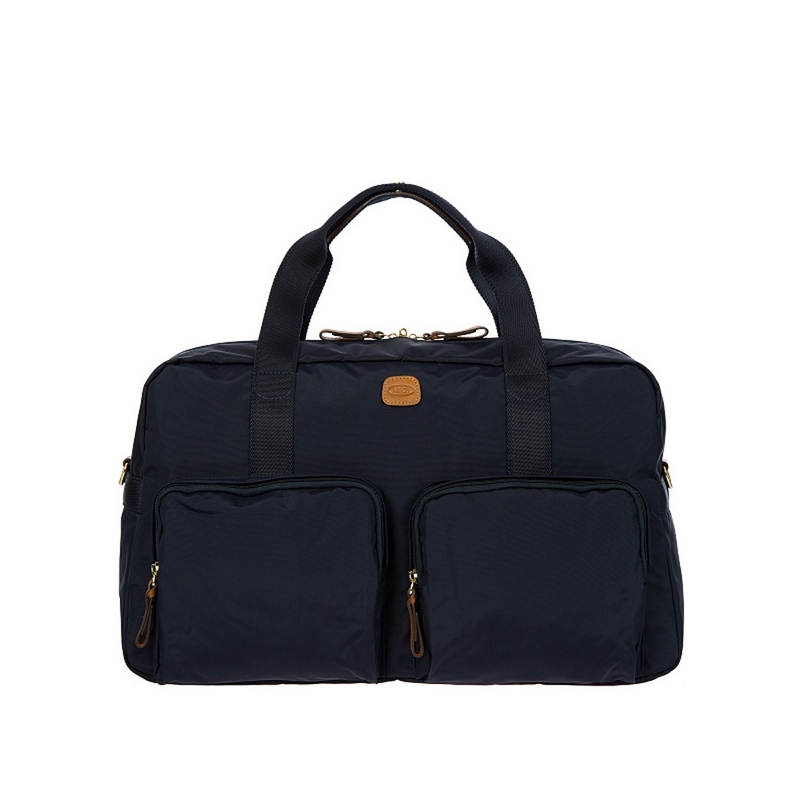 Сумка дорожная BRIC'S, X-COLLECTION, 24л, синий с логотипом