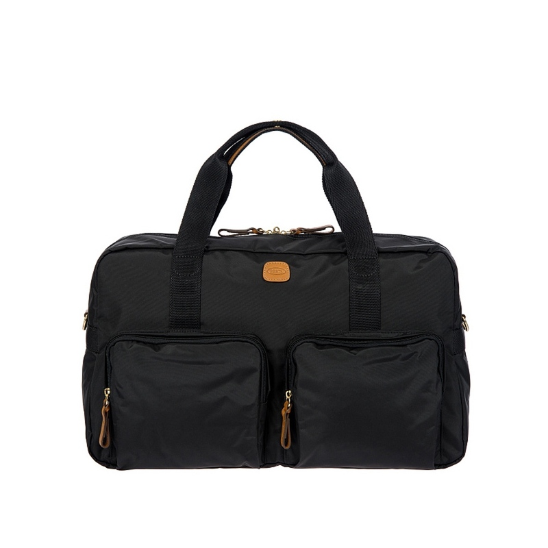 Сумка дорожная BRIC'S, X-COLLECTION, 24л, черный с логотипом