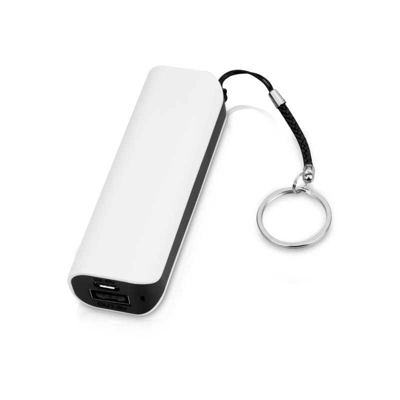 Портативное зарядное устройство (power bank) Basis, 2000 mAh, черный с логотипом