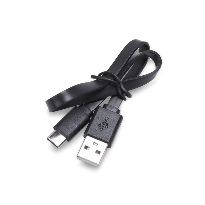 Кабель USB 2.0 A - USB Type-C, черный с логотипом