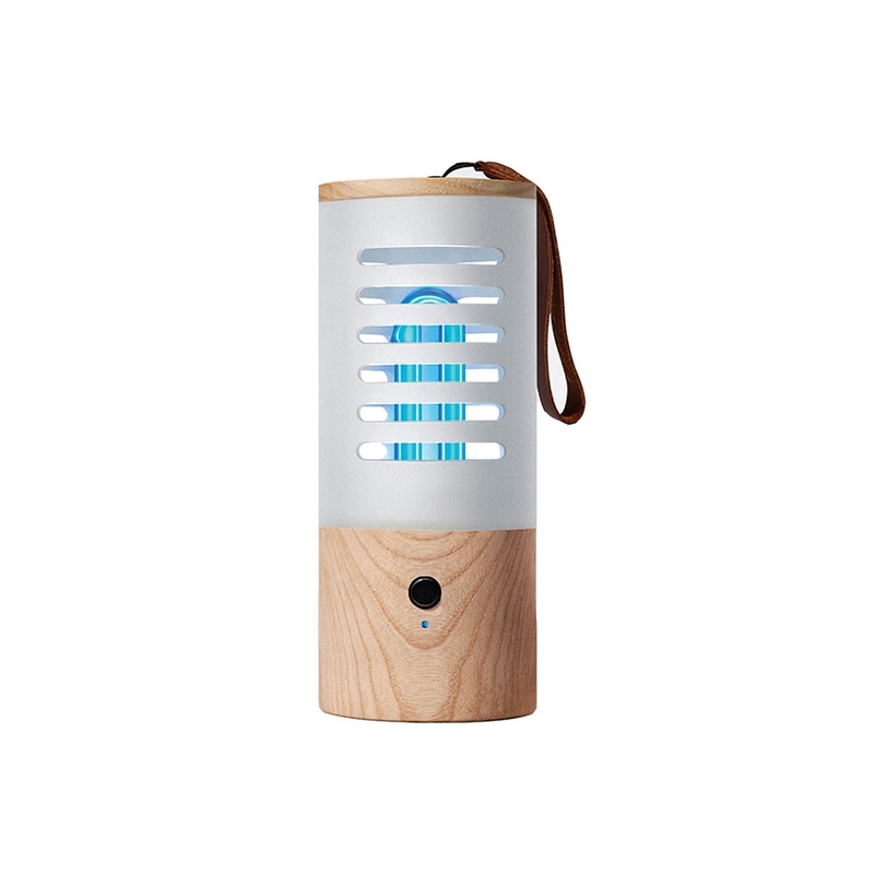 Портативная лампа бактерицидная ультрафиолетовая Rombica Sterilizer A2, белый/коричневый с логотипом