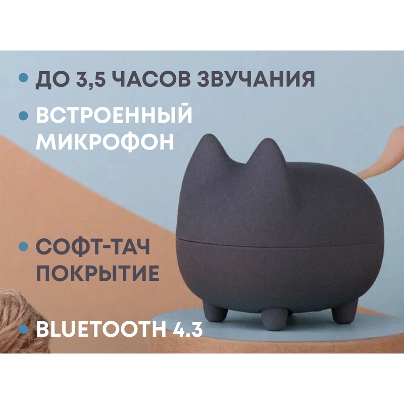 Портативная акустика Rombica Mysound Tito 2C, темно-серый (Р) с логотипом
