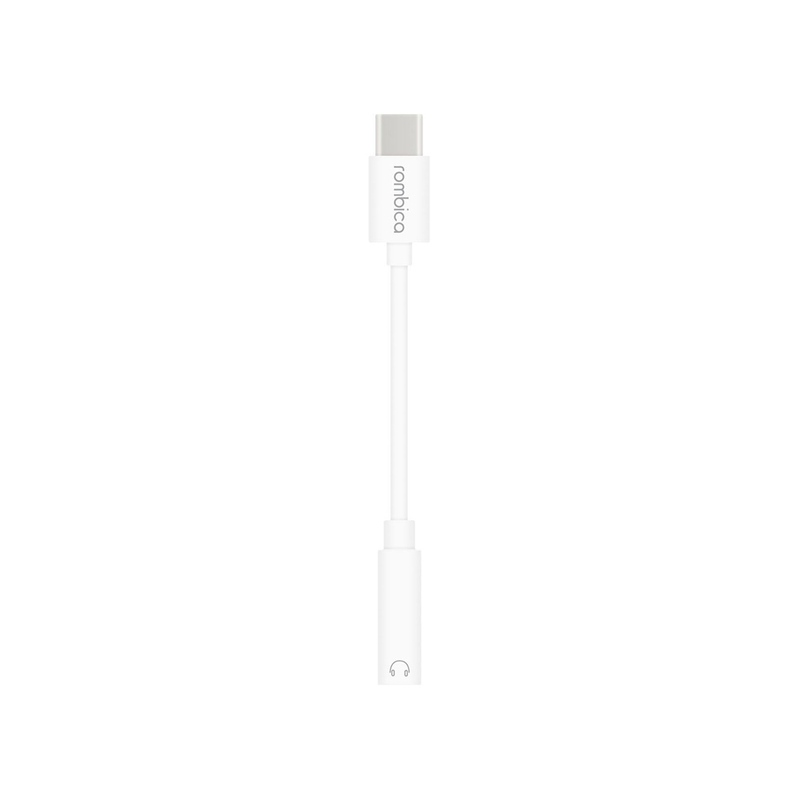 Rombica Type-C Adapter 3.5 White, белый с логотипом