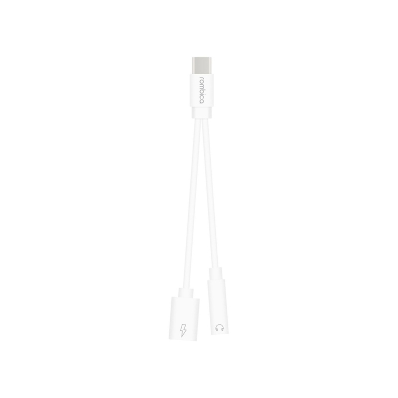 Rombica Type-C Adapter 3.5C, белый с логотипом