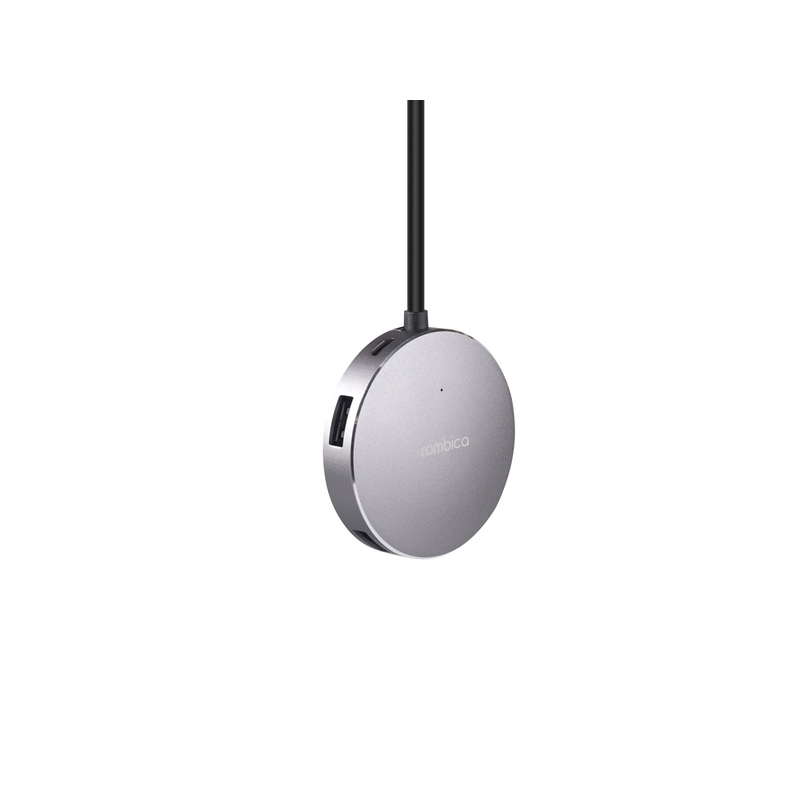 Rombica Type-C Hub Metal, металлический с логотипом