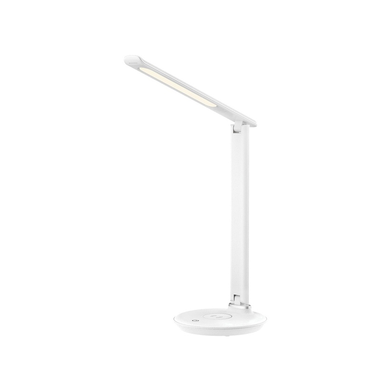 Настольная лампа Rombica LED FAROS, белый (круглое основание) с логотипом