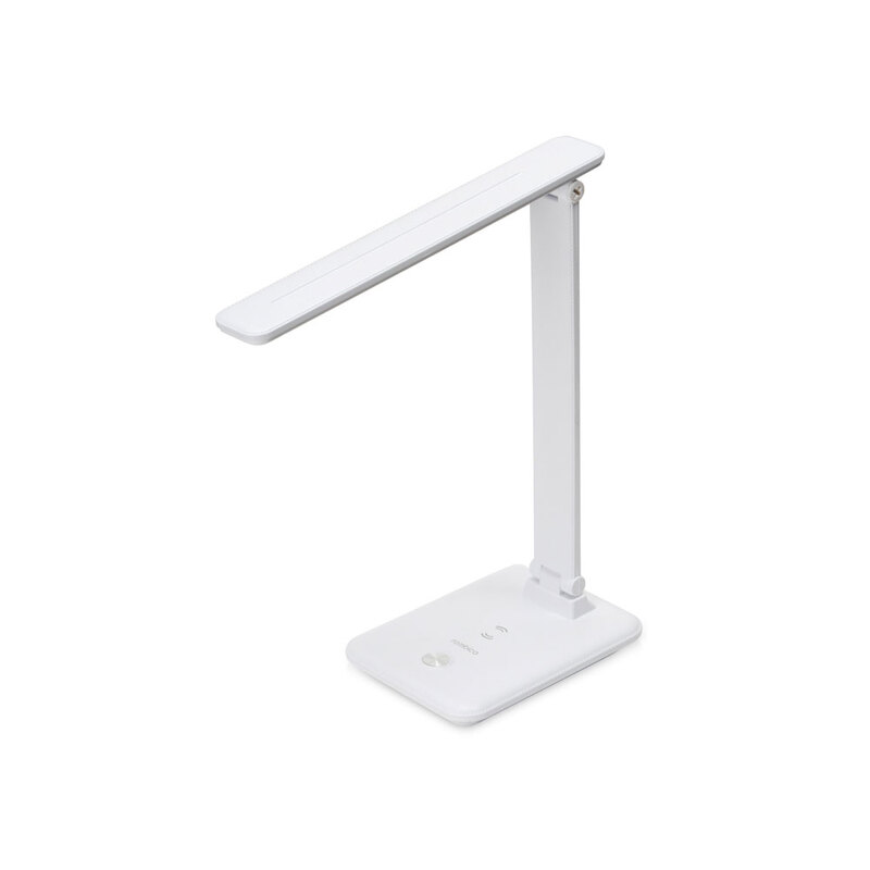 Настольная лампа Rombica LED FAROS, белый (квадратное основание) (Р) с логотипом