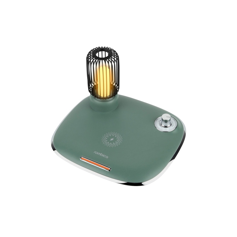 Беспроводное зарядное устройство Rombica NEO Tomas Quick Green с логотипом