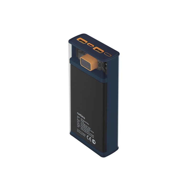Внешний аккумулятор Rombica NEO Steam Max Blue (Р) с логотипом