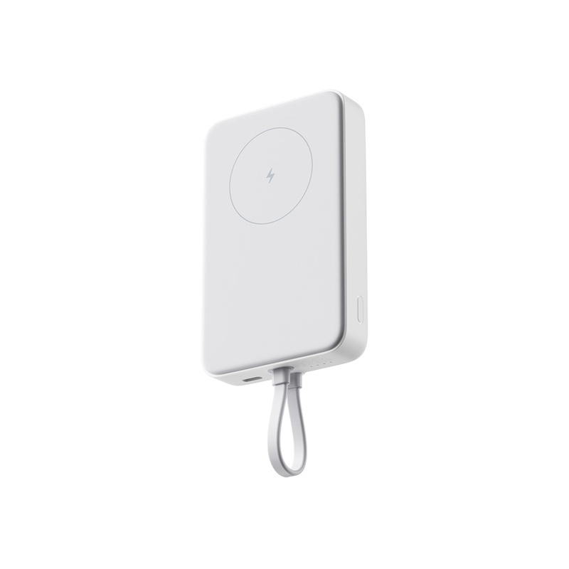 Внешний аккумулятор с кабелем Xiaomi 33W Magnetic Power Bank 10000mAh (Integrated Cable) White с логотипом