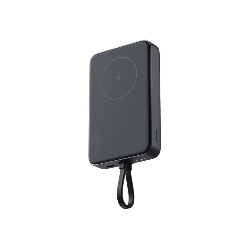 Внешний аккумулятор с кабелем Xiaomi 33W Magnetic Power Bank 10000mAh (Integrated Cable) Gray с логотипом