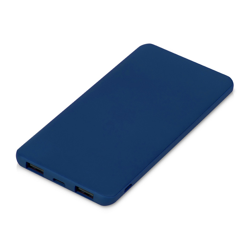 Внешний аккумулятор "Powerbank C1", 5000 mAh, темно-синий с логотипом