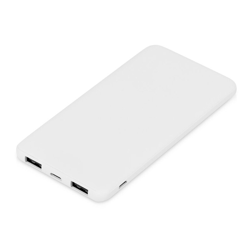 Внешний аккумулятор "Powerbank C1", 5000 mAh, белый с логотипом