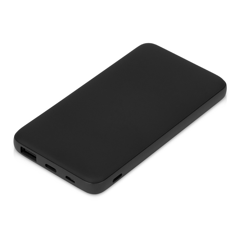 Внешний аккумулятор "Powerbank C2", 10000 mAh черный с логотипом