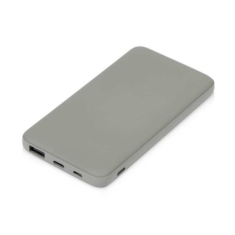 Внешний аккумулятор "Powerbank C2", 10000 mAh, серый с логотипом