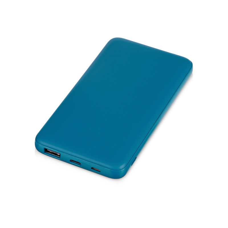 Внешний аккумулятор "Reserve Pro", 10 000 mah, индиго с логотипом