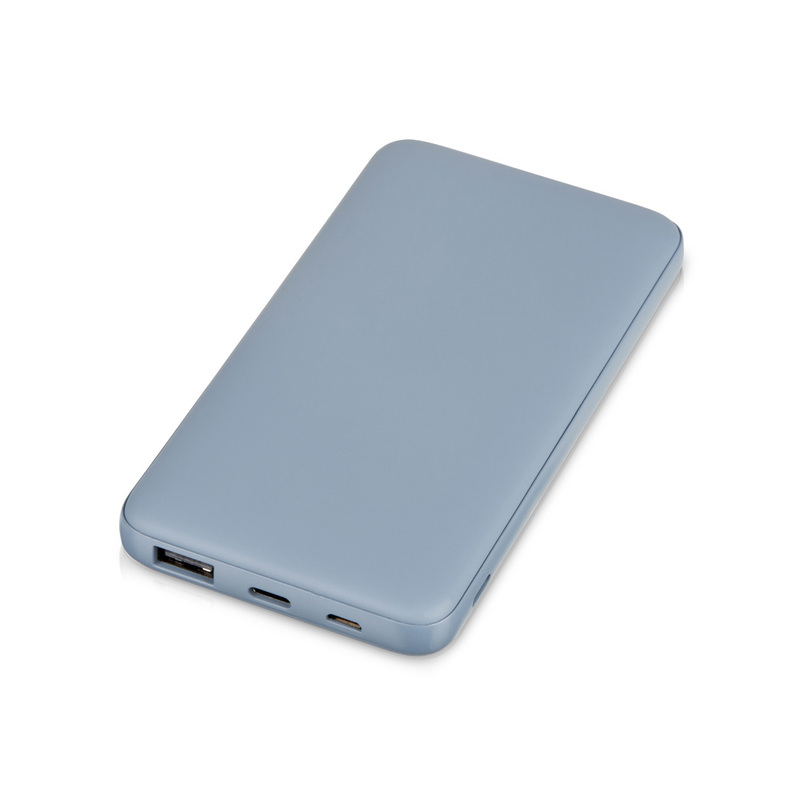 Внешний аккумулятор "Reserve Pro", 10 000 mah, антрацит с логотипом