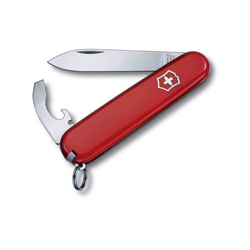 Нож перочинный VICTORINOX Bantam, 84 мм, 8 функций, красный с логотипом