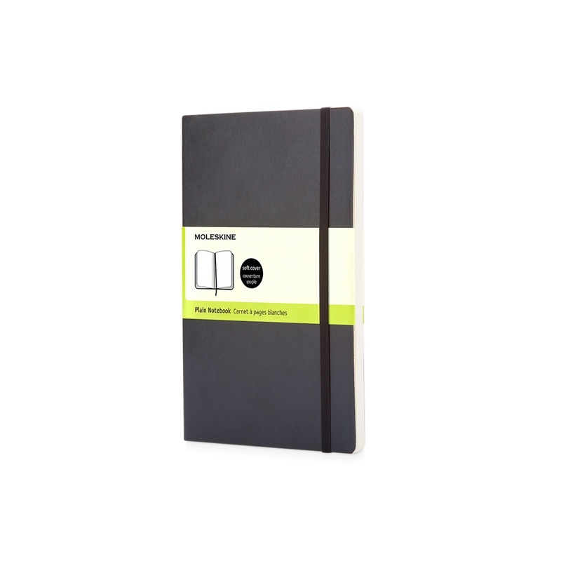 Записная книжка Moleskine Classic Soft (нелинованный), Pocket (9х14 см), черный с логотипом