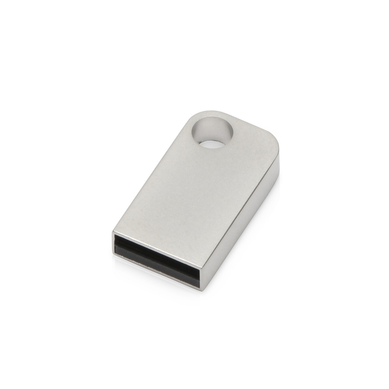 USB-флешка 2.0 на 16 Гб «Micron», серебристый с логотипом