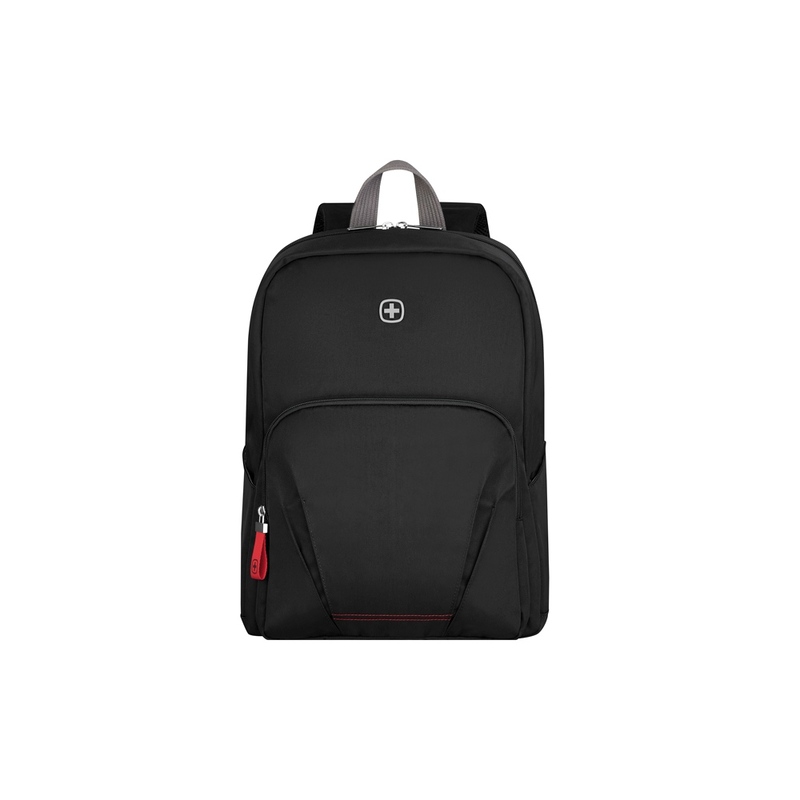 Рюкзак WENGER Motion 15.6", черный, нейлон, 31x17x42 см, 20 л с логотипом