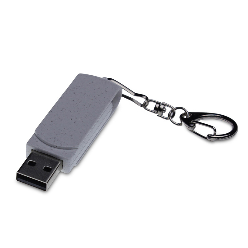 Флешка USB 3.0 Варуна на 64 ГБ, крапчатый белый с логотипом
