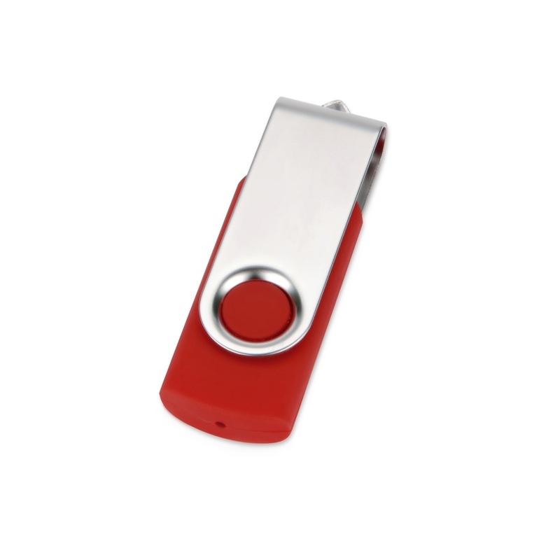 Флеш-карта USB 2.0 32 ГБ «Квебек», красный с логотипом