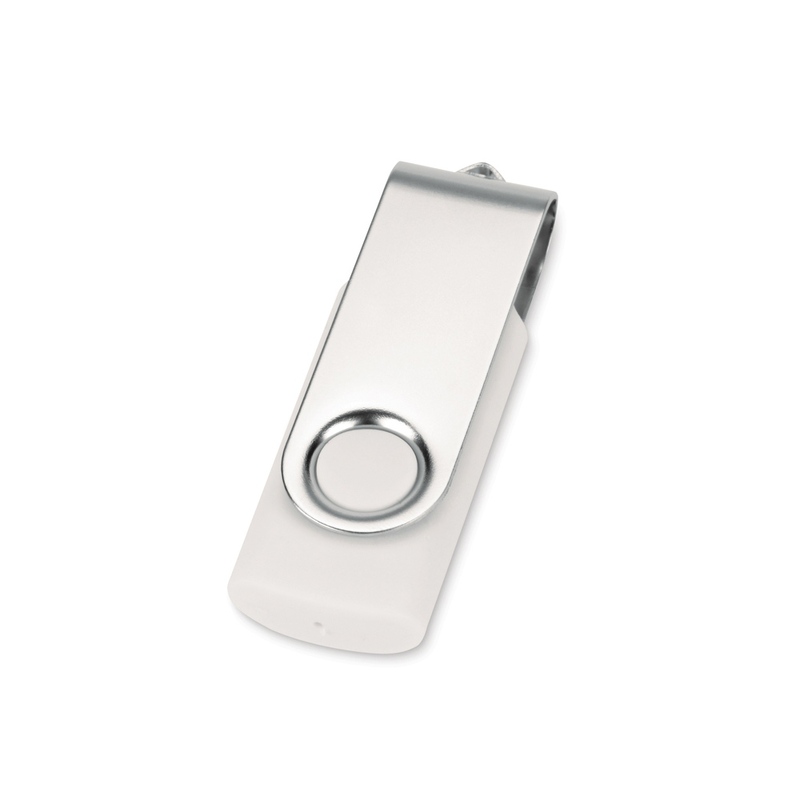 Флеш-карта USB 2.0 8 ГБ «Квебек», белый с логотипом