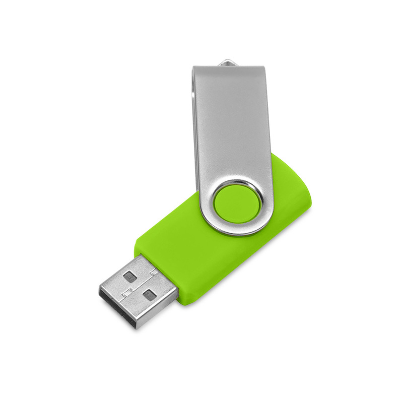 Флеш-карта USB 2.0 16 ГБ «Флэш С1», зеленое яблоко с логотипом