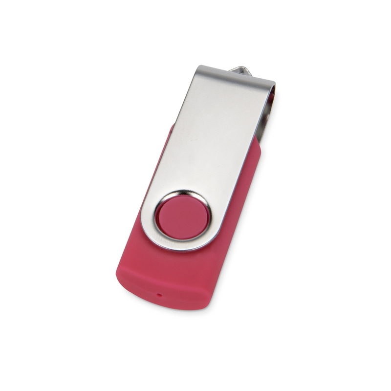 Флеш-карта USB 2.0 8 ГБ «Квебек», розовый с логотипом