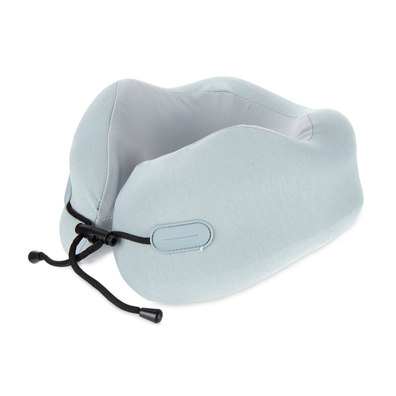Подушка для путешествий с эффектом памяти Memo "Pillow PRO" M/L English Blue с логотипом