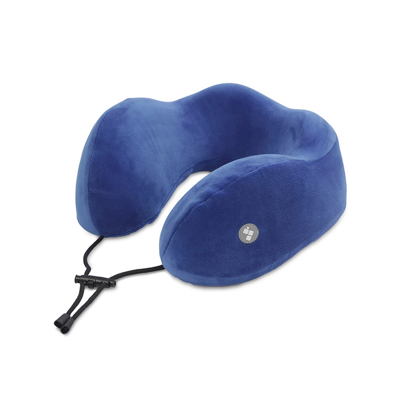 Подушка для путешествий с эффектом памяти Мемо "Bluewinder" Blue с логотипом