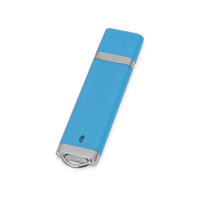 Флеш-карта USB 2.0 16 Gb «Орландо», голубой с логотипом