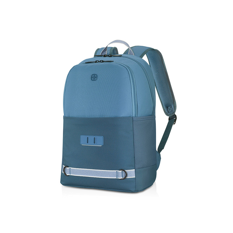Рюкзак WENGER Tyon 15.6", голубой, переработанный ПЭТ/Полиэстер, 32х18х48 см, 23 л. с логотипом