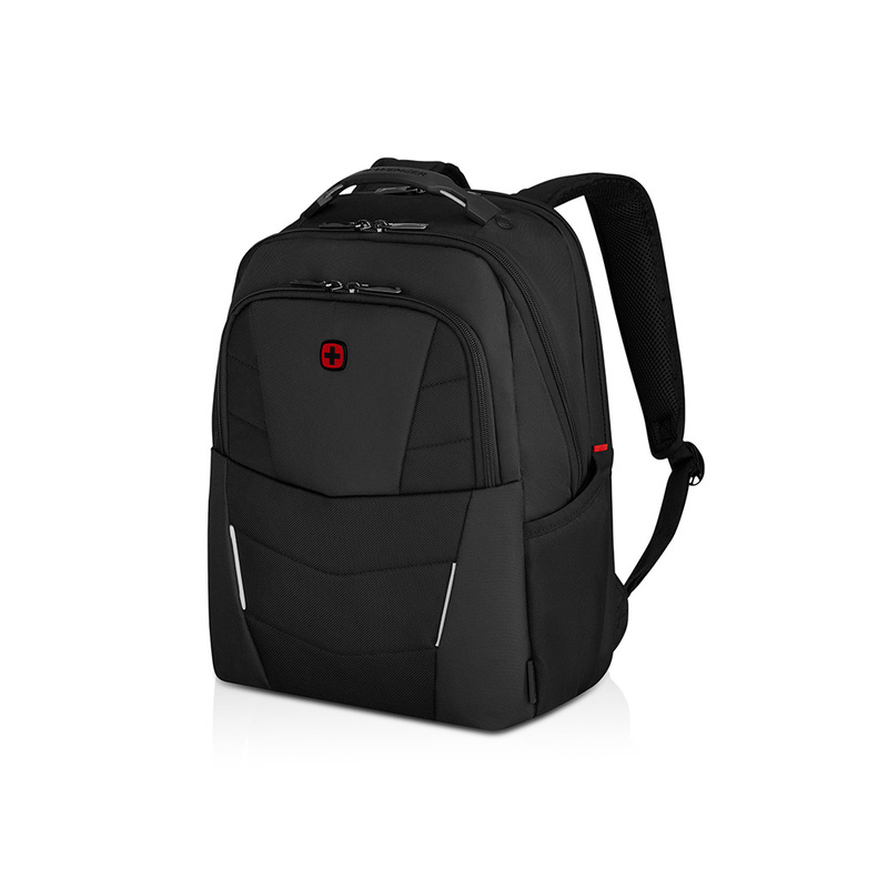 Рюкзак WENGER ALTAIR 15.6", черный, переработанный ПЭТ/Полиэстер, 32х21х44 см, 22 л. с логотипом