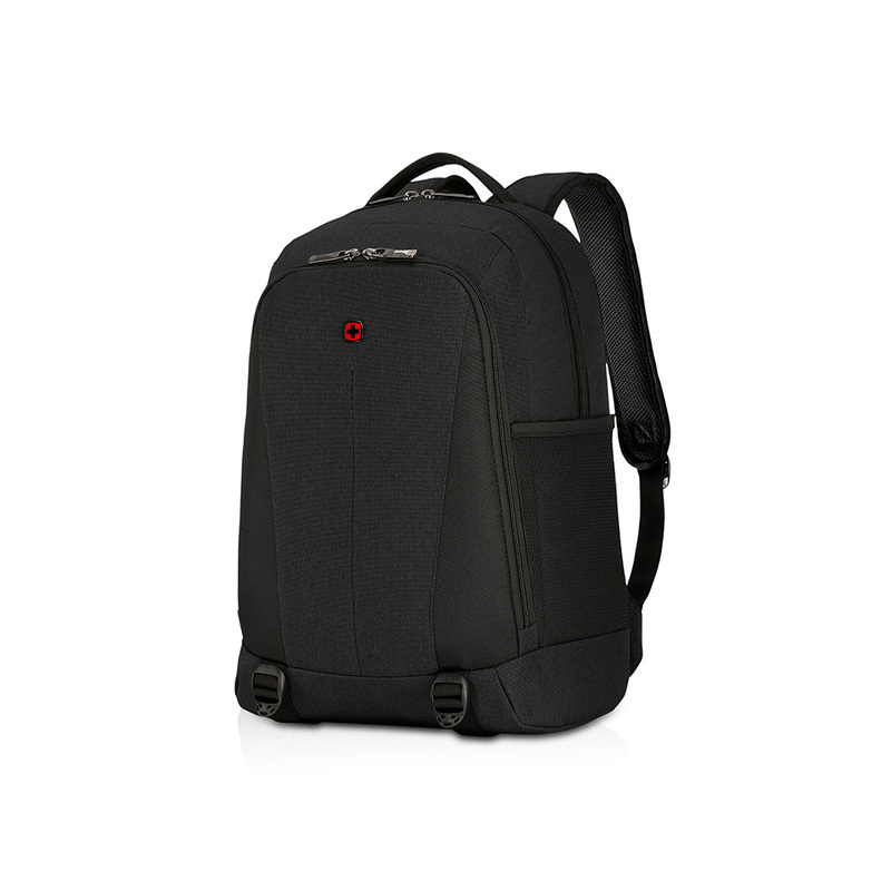 Рюкзак WENGER Oryson 16", чёрный, переработанный ПЭТ/Полиэстер, 32х45х19 см, 25 л. с логотипом