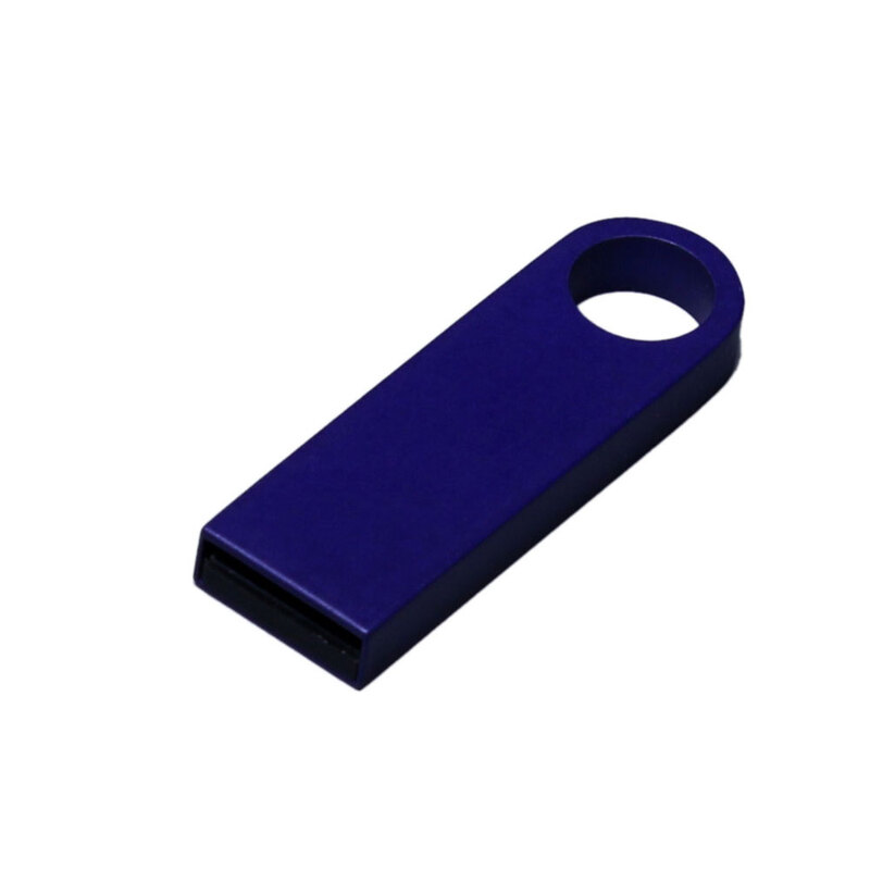 USB 3.0-флешка на 128 Гб с мини чипом и круглым отверстием, синий с логотипом