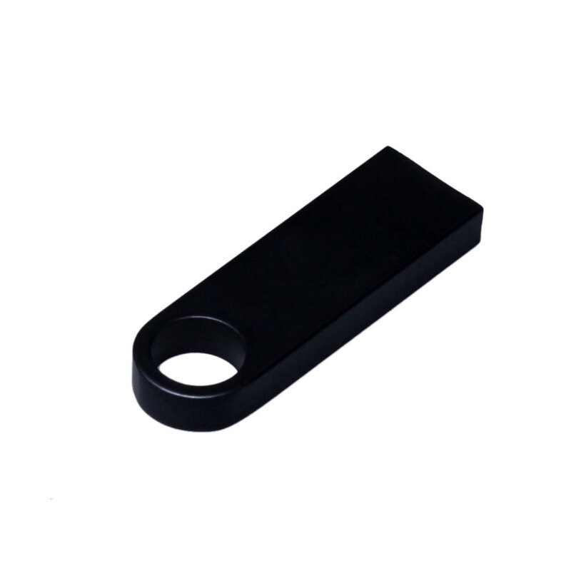 USB 3.0-флешка на 32 Гб с мини чипом и круглым отверстием, черный с логотипом