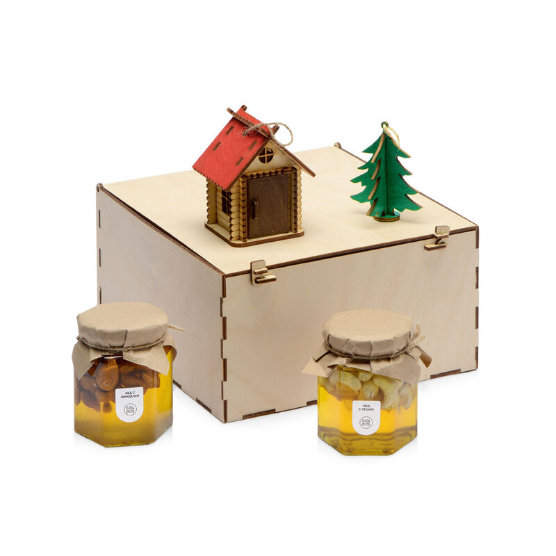 Подарочный набор «Decoration Deluxe» с двумя видами меда с логотипом