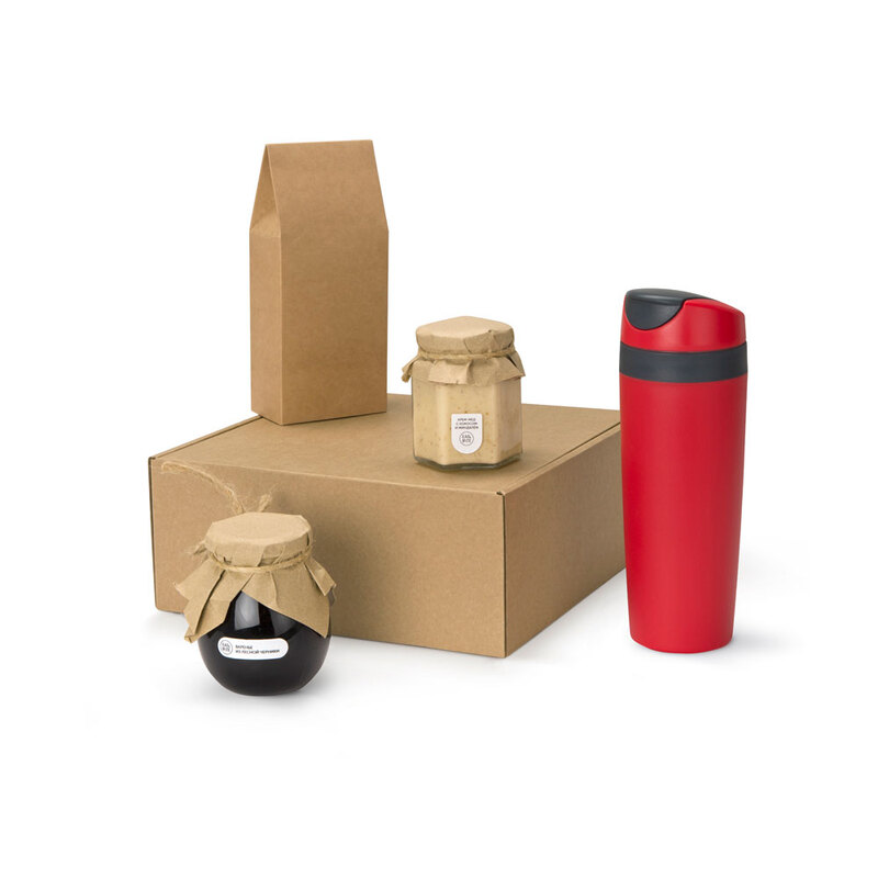 Подарочный набор Tea Cup Superior Honey, красный с логотипом