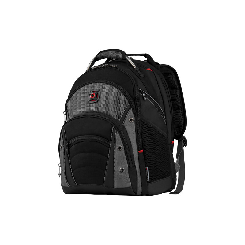 Рюкзак Synergy WENGER 16'', черный/серый, полиэстер/ПВХ, 36 x 26 x 46 см, 26 л с логотипом