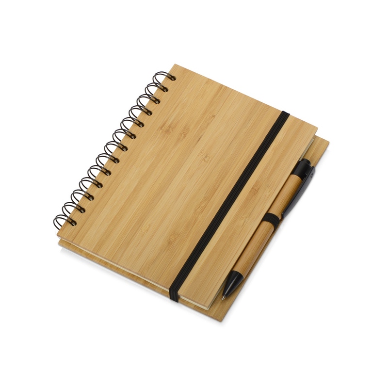 Блокнот «Bamboo tree» с ручкой с логотипом