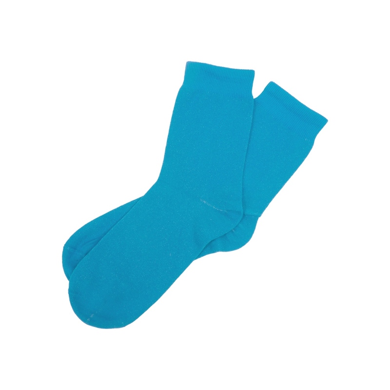 Носки Socks женские бирюзовые, р-м 25 с логотипом
