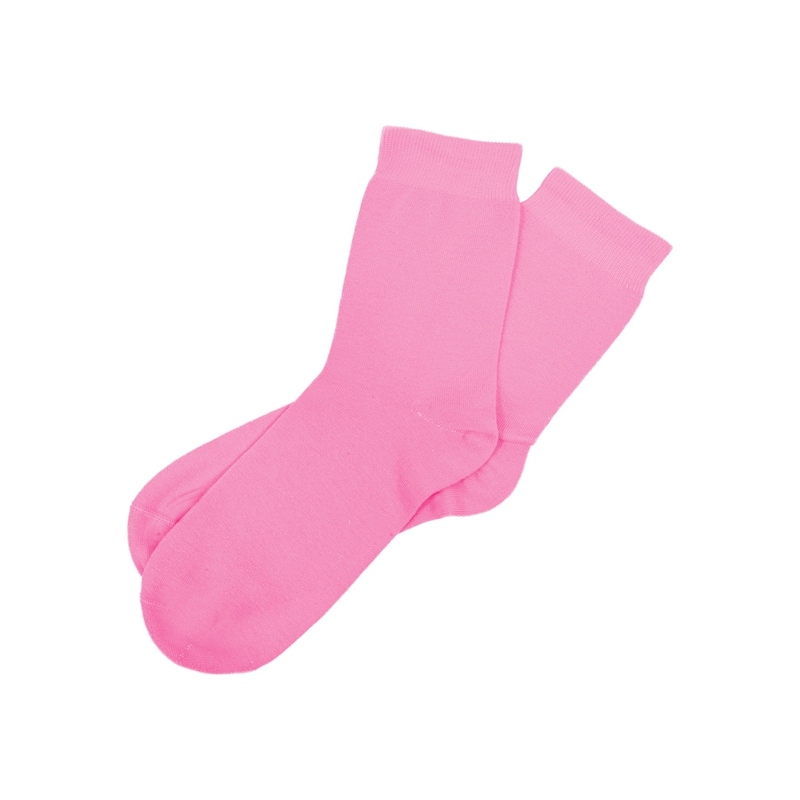 Носки Socks женские розовые, р-м 25 с логотипом