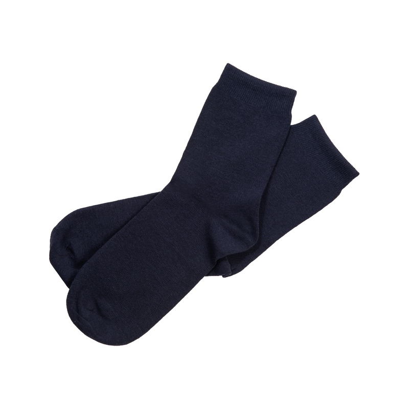Носки Socks женские темно-синие, р-м 25 с логотипом