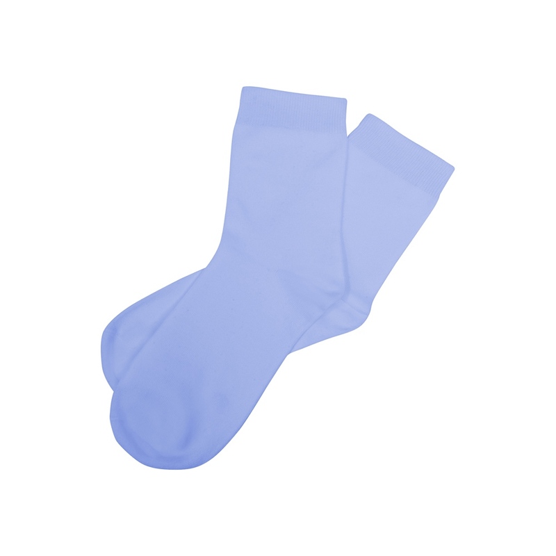 Носки Socks женские васильковые, р-м 25 с логотипом