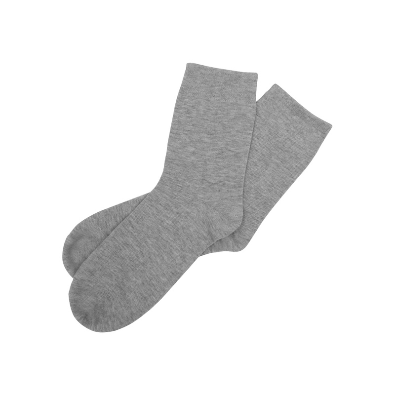 Носки Socks женские серый меланж, р-м 25 с логотипом